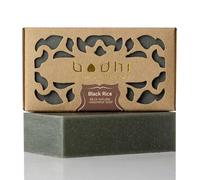 Bodhi® sapone naturale al RISO NERO 100g - Fatto a mano, Biologico e Vegano