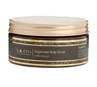 BODHI® Scrub corpo zucchero di canna e caffè / 250 ml, con olio di cocco e burro di karitè, contro la cellulite, per nutrizione della pelle ed energia, biologico e vegano, 98% naturale..