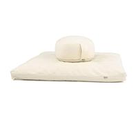 Bodhi - Set da meditazione ECO | Cuscino Rondo + Zabuton, Naturale (faretro)