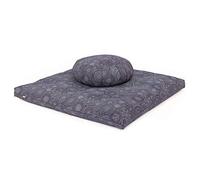 Bodhi - Set Medi-Set II Maharaja Collection, composto da cuscino da meditazione, farro e tappetino da meditazione Zabuton, ZAFU MANDALA / blu scuro