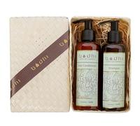 Bodhi® Set regalo di cosmetici naturali per capelli sani, 2 x 200 ml, include Shapoo e balsamo, confezionato in una bella scatola Pandan fatta a mano per uomini e donne, biologico e vegano (vaniglia