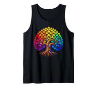 Bodhi Tree Buddismo Simbolo Spiritualità Stained Glass Art Canotta