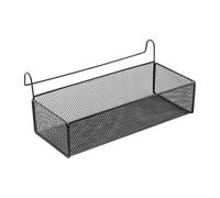 Bodhi2000 Scaffale portaoggetti di grande capacità, pratico cestino sospeso, organizer per riporre oggetti, grande capacità, soluzione multiuso da comodino nero