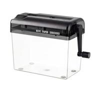 Bodhi2000 Shredder, trituratore di carta portatile a mano, distruggidocumenti manuale, mini macchina da taglio per casa e ufficio cancelleria da scrivania nera
