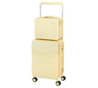 BODHIS Bagaglio Valigie Valigia Trolley Set Di Valigie Trolley Con Barra Di Traino Telescopica Per Valigia Da Imbarco Multifunzione USB Bagaglio a Mano (Color : C, Size : 13+24in)