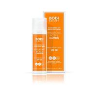 BODI BEAUTY Crema solare per il viso SPF/SPF 50 | 30 ml | filtro UV protegge con acido ialuronico e caffeina | Ferment termico attivo IR-A | impermeabile, non comedogenico | ad assorbimento rapido