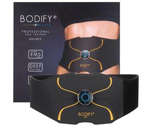 Bodify® EMS ABS Trainer PRO - Cintura per Addominali - Elettrostimolatore mirato per Muscoli Addominali! - Potenziamento Muscolare - Unisex - L’Originale