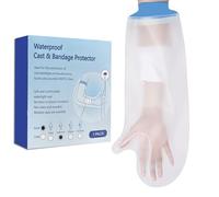 Bodiiwuliu Copertura Impermeabile Per Mani, Protezione Gesso Riutilizzabile, Protezione Doccia Impermeabile Mani per Adulto,Vestibilità Aderente e Leggera, Adatto Alla Maggior Parte