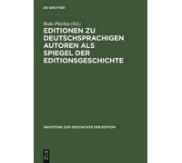 Bodo Plachta Editionen Zu Deutschsprachigen Autoren ALS Spieg (Copertina rigida)