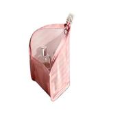 BODOBTF 1 Pc Stand Borsa Cosmetica per le Donne Trasparente Cerniera Trucco Sacchetto di Viaggio Femminile Pennello di Trucco Organizzatore Borsa Da Toilette, B-rosa, Taglia unica
