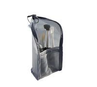 BODOBTF 1 Pc Stand Borsa Cosmetica per le Donne Trasparente Cerniera Trucco Sacchetto di Viaggio Femminile Pennello di Trucco Organizzatore Borsa Da Toilette, B-Grigio, Taglia unica