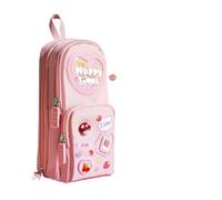 BODOBTF 1 pz Kawaii Astucci di Grande Capacità di Tela Matita Sacchetto Del Sacchetto Del Sacchetto Del Supporto Scatola per Le Ragazze Stud, Cherry Girl, Taglia unica