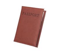 BODOBTF 1pc PU Custodia In Pelle Possport Della Copertura per il Mondo di Viaggio Passaporto Protector Organizer Universale Del Supporto Del Sacchetto Del, Marrone, Taglia unica