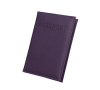 BODOBTF 1pc PU Custodia In Pelle Possport Della Copertura per il Mondo di Viaggio Passaporto Protector Organizer Universale Del Supporto Del Sacchetto Del, Viola, Taglia unica