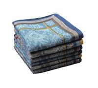 BODOBTF 3 fazzoletti quadrati da tasca in jacquard per pulire il sudore asciugamani in morbido cotone da uomo fazzoletto per matrimonio padre sposi compleanno, Colore unico, Taglia unica