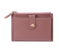 BODOBTF Carino Moda PU Cuoio Mini Coin Purse Donne Tinta unita Porta Carta di Credito Borse Piccolo Raccoglitore Sacchetto di Soldi Borsa Titolare della Carta, Rosso, 2pcs