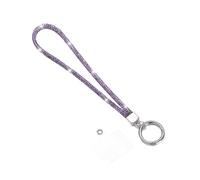 BODOBTF Cordino da polso per telefono con strass glitterati, 24 cm, portachiavi da appendere, corda anti-smarrimento, cinturino per telefono (viola)