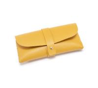 BODOBTF Custodia protettiva in pelle morbida per occhiali da lettura portatile alla moda, Giallo, Taglia unica