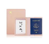 BODOBTF Custodia protettiva per passaporto da viaggio in pelle PU ispessita, rosa, Taglia unica