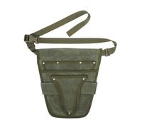 BODOBTF Marsupio multi-tasche in tela con cintura per attrezzi da giardiniere elettricista organizzatore per attrezzi da giardino (verde)