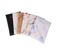 BODOBTF Moda Donne Uomini Passaporto Cover PU Pelle Marmo Stile Viaggio ID Carta di Credito Porta Passaporto Pacchetto Portafoglio Borse Sacchetto, Grigio, Taglia unica