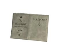 BODOBTF Paspoort - Custodia protettiva per passaporto alla moda, grigio, Taglia unica