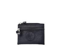 BODOBTF Piccole borse portamonete in tela solida per bambini con porta carte di credito borsa da uomo donna portafoglio borsa per studenti autobus ID porta carte di credito borse, Nero , 1 pezzo