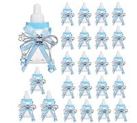 Bodosac 24 pezzi Baby Shower Feeding Bottle Baby Shower Favours Sweets Candy Box for Baby Shower Decoration (BLUE)