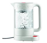 Bodum 11659-913EURO Bistro Elettrico fornello, a Doppia Parete con Temperatura Continua plastica 19,5 x 23 x 26,5 cm, Bianco