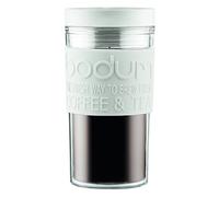 Bodum 11684-913S - Tazza Termica da Viaggio in plastica, con Coperchio a Vite, 0,35 l, Colore: Bianco