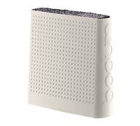 Bodum Bistro Blocco per coltelli, Nero, plastica, Bianco, 6.6 x 21.4 x 20.3 cm