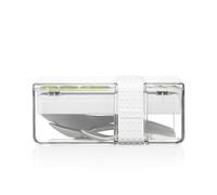 Bodum Bistro Lunch Box compartimentato in TRITAN, con Set di 4 Posate