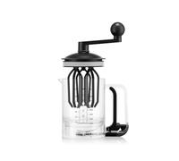Bodum Bistro - Miscelatore e dispenser per pastella per pancake, misurazione integrata, facile da versare, resistente, in plastica senza BPA, lavabile in lavastoviglie, nero