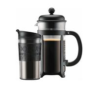 BODUM BODUM CD Travel Jug Java Set-French Press + brocca da Viaggio, plastica macchina caffè americano, Nero
