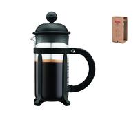 Caffettiera a stantuffo francese - BODUM - JAVA - Nero - 0,35 L - Acciaio inossidabile e vetro borosilicato