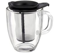 Bodum - Caffettiera - Caffettiera a pistone tazze, Vetro, Nero , 35 cl