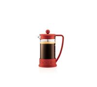 Bodum Caffettiera francese Brasile con caraffa in vetro borosilicato, 963,9 g, rosso caldo