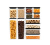 Bodum CANTEEN - Set di 12 barattoli di conservazione, 4 x 1 l, 2 x 1,2 l, 4 x 0,5 l, 2 x 2,6 l