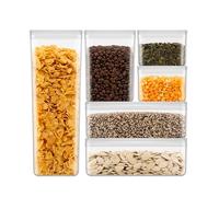 Bodum CANTEEN - Set di 6 barattoli per conservazione, 2 x 1 x 1,2 l, 2 x 0,5 l, 1 x 2,6 l