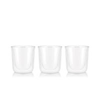 Bodum DOURO 12129-10 Double Wall Ochoco Glass, 2.0 fl oz (60 ml), Set di 3, Clear, Genuine Product