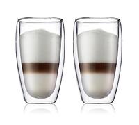 BODUM PAVINA Bicchieri a doppia parete, 450 ml, set di 2, resistenti al...