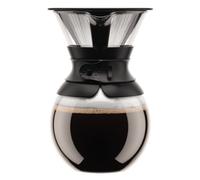 Caffettiera manuale Bodum Pour Over 1,0 L nera con filtro inox