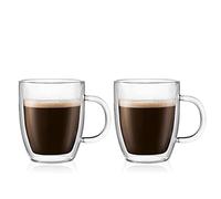 Bodum Set 2 Mug, Doppia Parete, con Manico, 0.3 l, 2 unità (Confezione da 1)