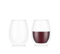 Bodum SKÅL Set di 2 bicchieri da vino a doppia parete - Merlot, 0,5 l