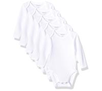Body a maniche lunghe Ultimate Flexy Hanes Baby per bambini e bambine, confezione da 5, bianco diamante, 12-18 mesi