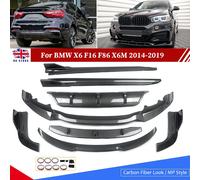 Body Aero Kit per BMW X6 F16 2014-19 labbro anteriore diffusore posteriore Spoiler Carbon Look