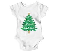 Body Albero di Natale Il Mio Primo Bodino Natalizio Manica Corta Idea Regalo Nascita Tutina Neonato Bimbo Bimba