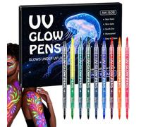 Body Art Penne 18 colori 9 pezzi doppia punta al neon lavabili