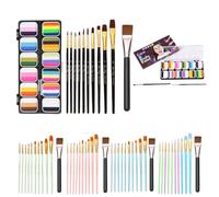 Body Art - Set di 12 palette trucco professionale, formula lavabile sicura