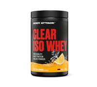 Body Attack Clear Iso Whey Ice Tea Lemon 300 g - Made in Germany - Isolato di proteine del siero - 24 g di proteine e 11.400 mg EAA per Iso Whey Shake, senza zucchero e grassi